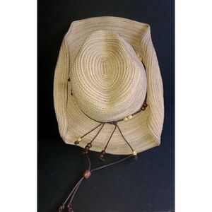 Sunday Afternoons Unisex Sunset Cowboy Hat Beige Boho Women's Medium UPF50+ EUC